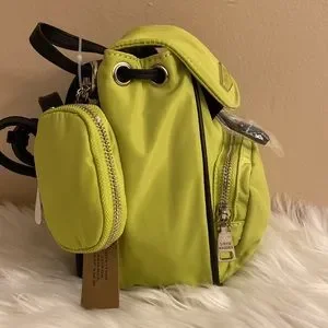 NWT Steve Madden Small Neon Green Mini Backpack Nylon Mini Backpack | SewLab USA main image 3